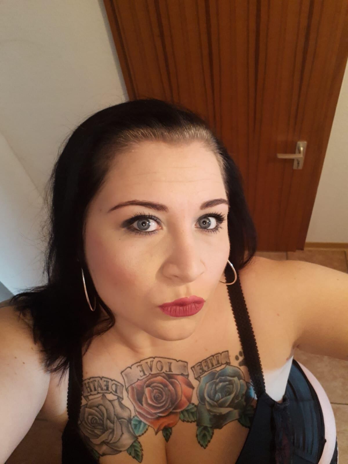 BBW German Tattoo Teen Ela from Freudenstadt Exposed