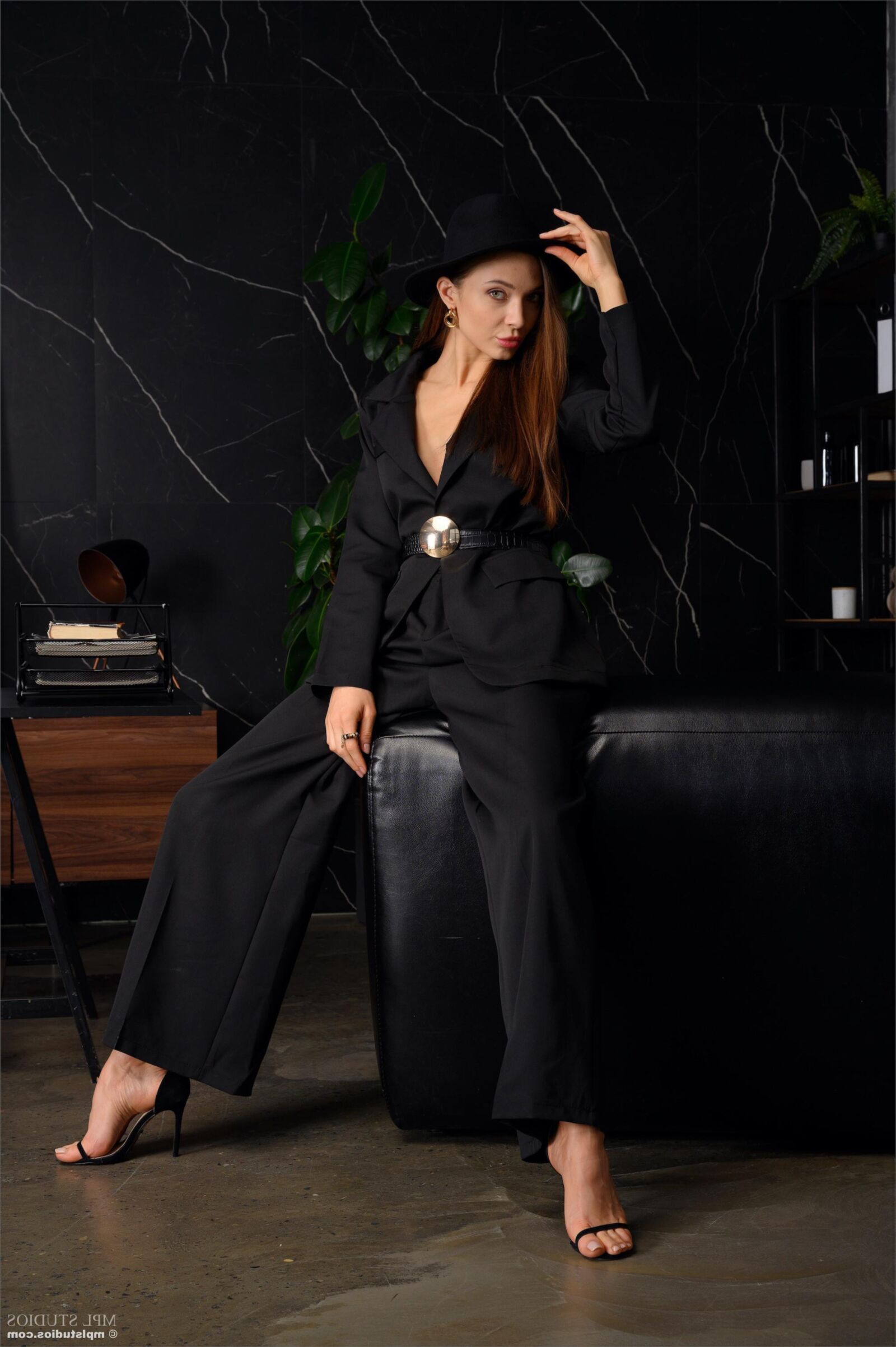 Mplstudios Mariana schwarzes Leder
