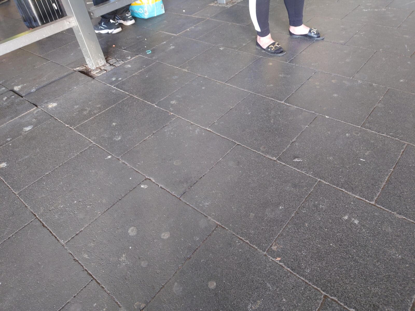 What a Combo: PedSocks and Sandals (A Shocked White Man appears)