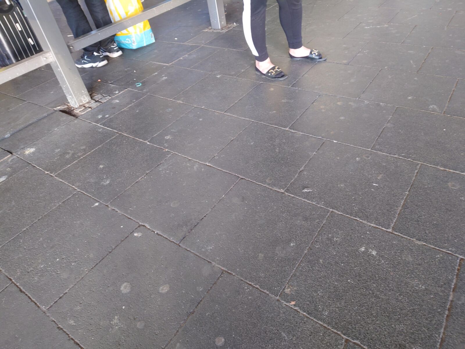 What a Combo: PedSocks and Sandals (A Shocked White Man appears)