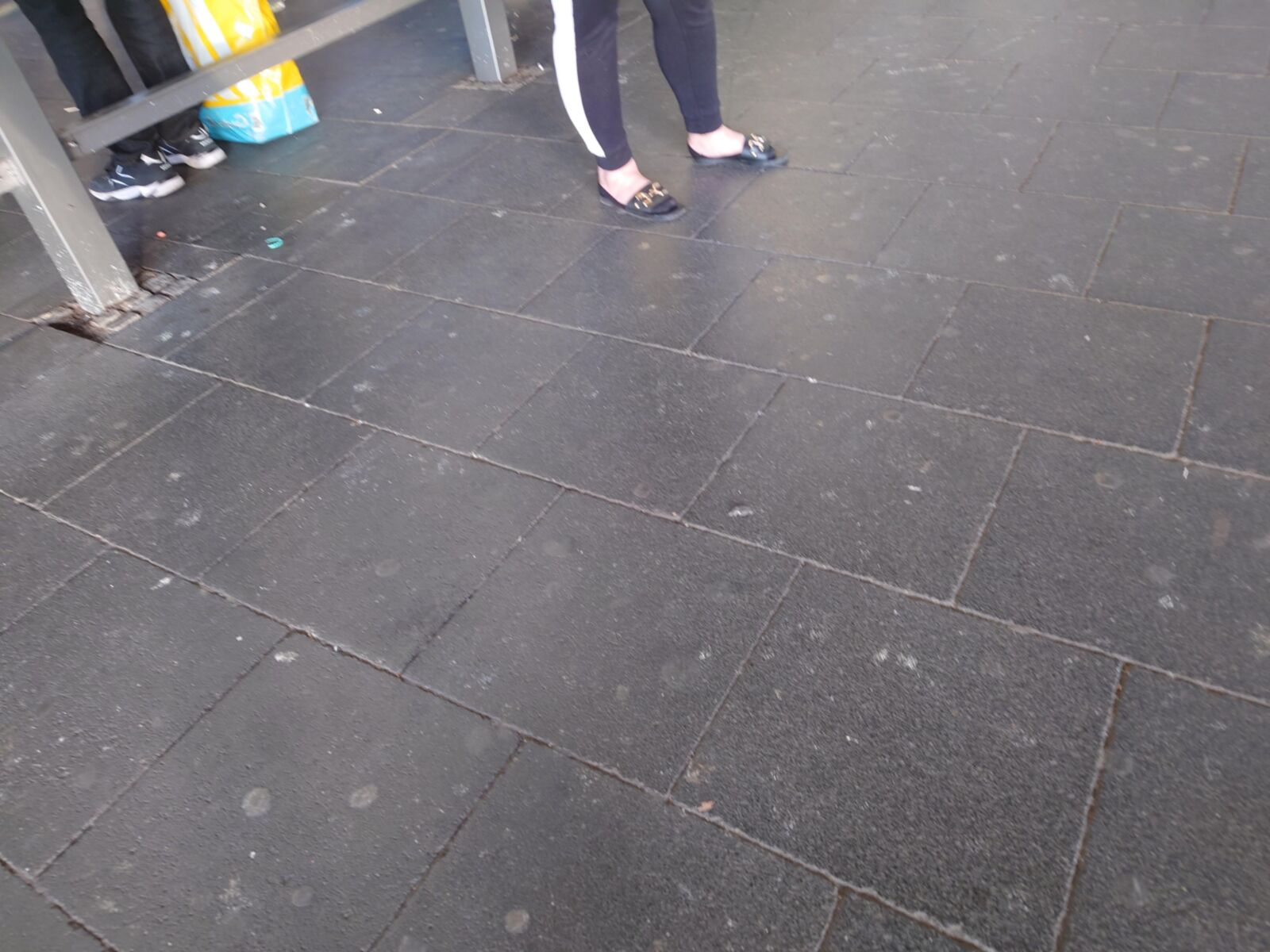 What a Combo: PedSocks and Sandals (A Shocked White Man appears)