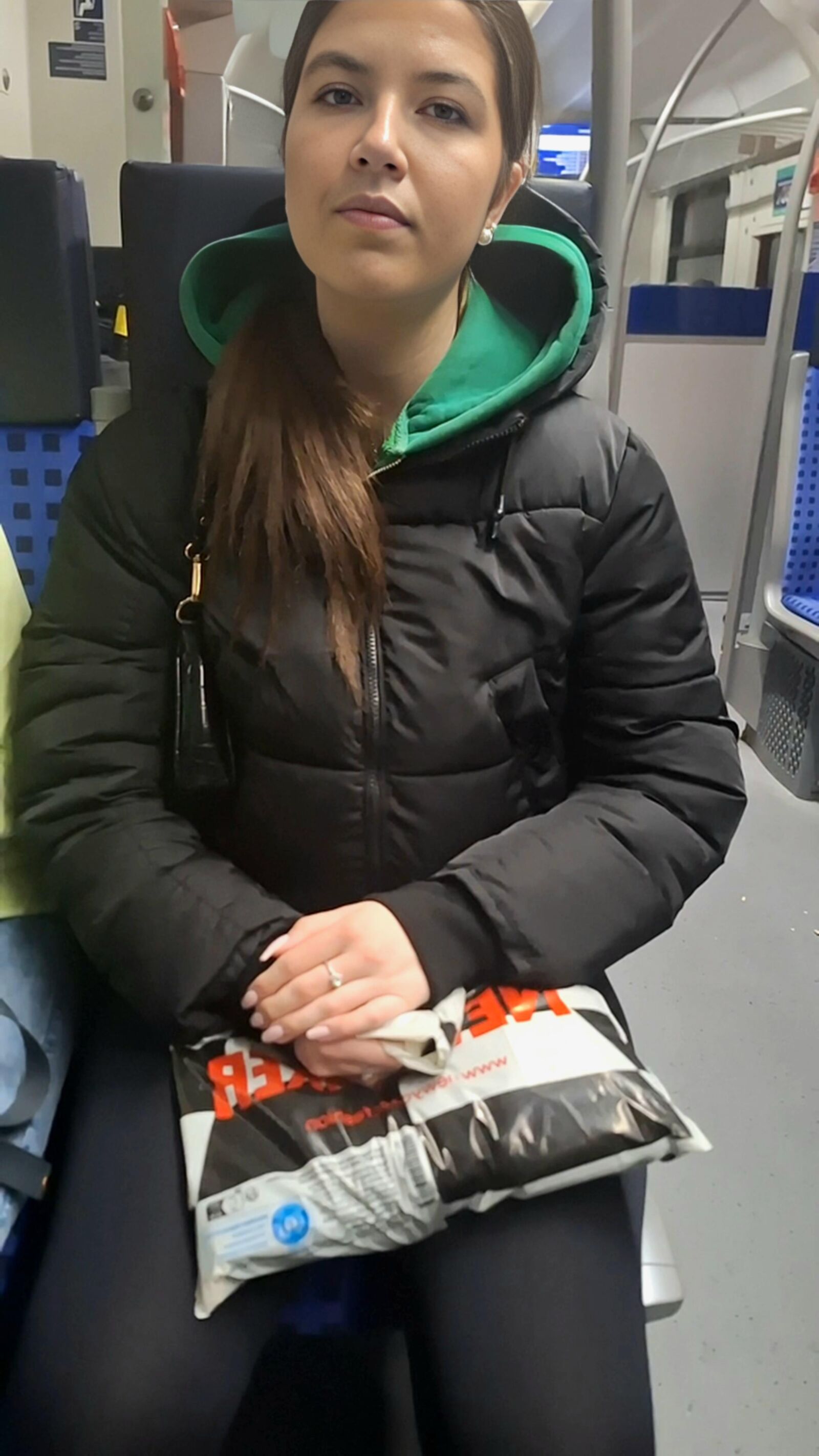 Black leggings white socks