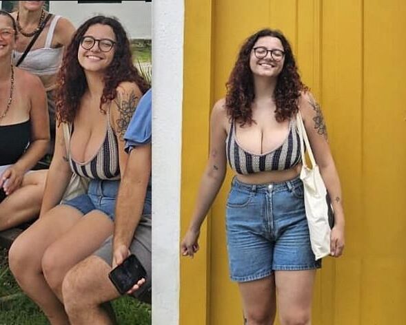 STUPID NERD HUGE NATURAL BOOBS