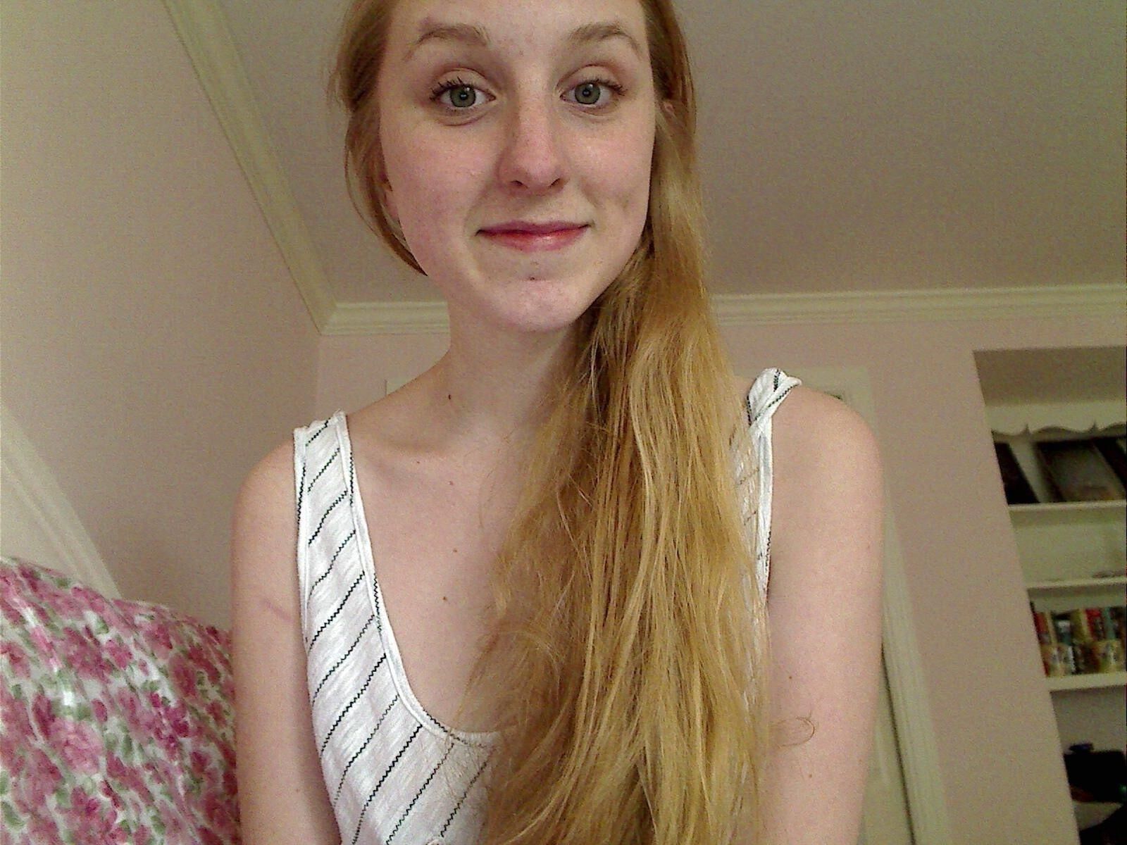 Super cute strawberry blonde teen