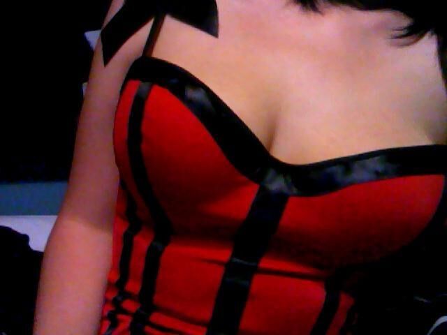 Dark haired teen posing at home