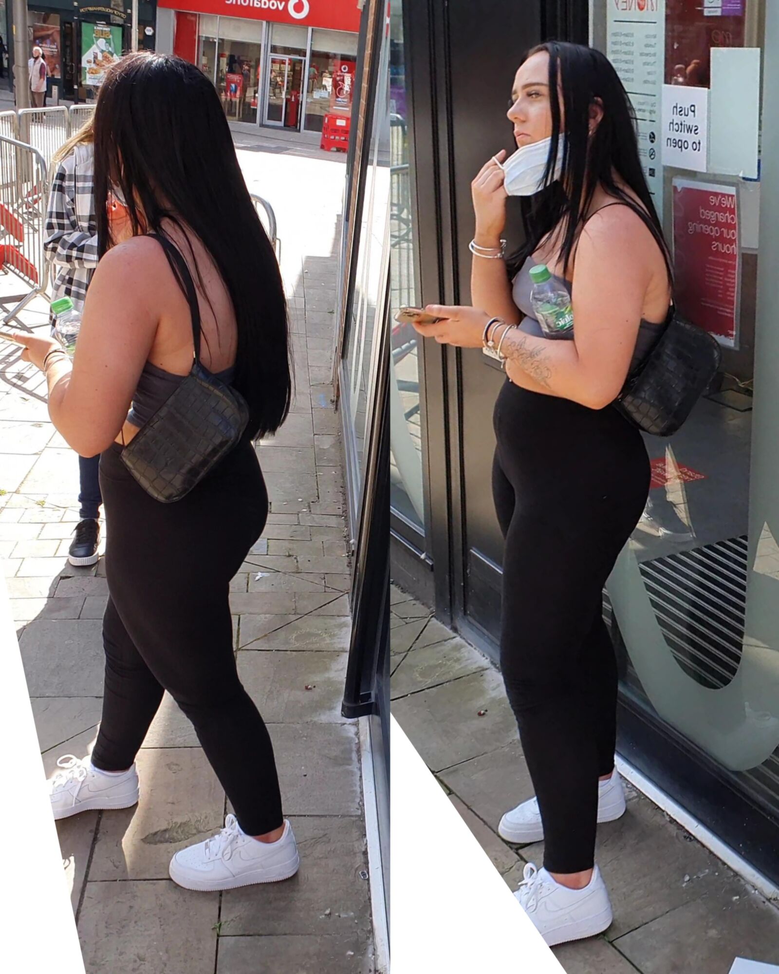 [CANDID] CHAV SHOWS OFF HER BIG BUBBLE BUTT