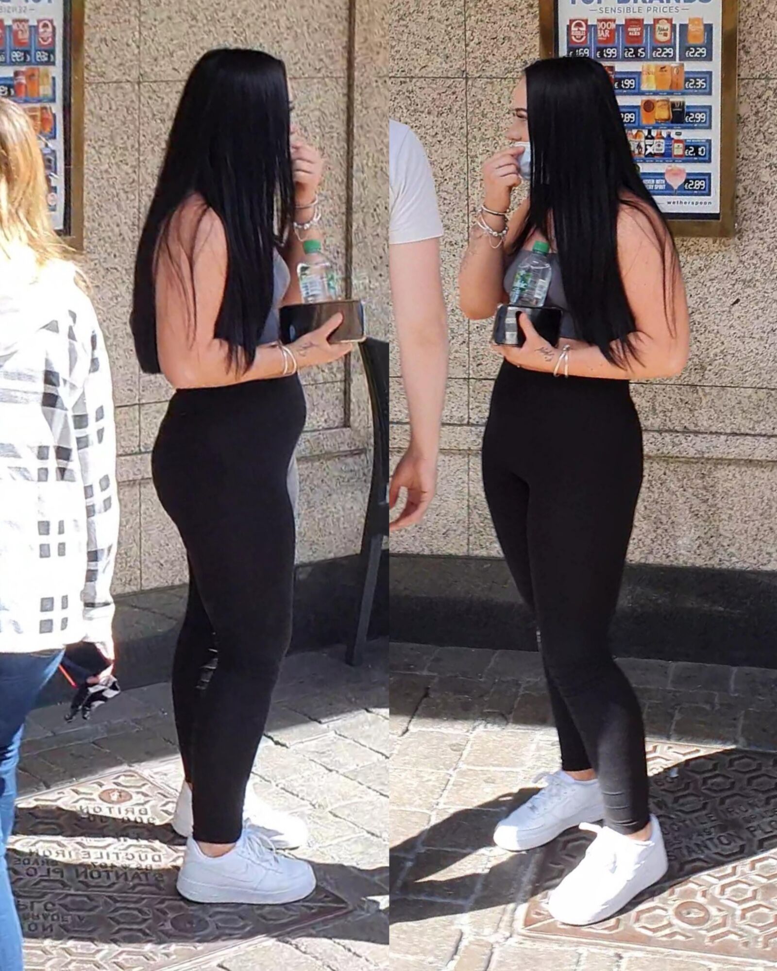 [CANDID] CHAV SHOWS OFF HER BIG BUBBLE BUTT