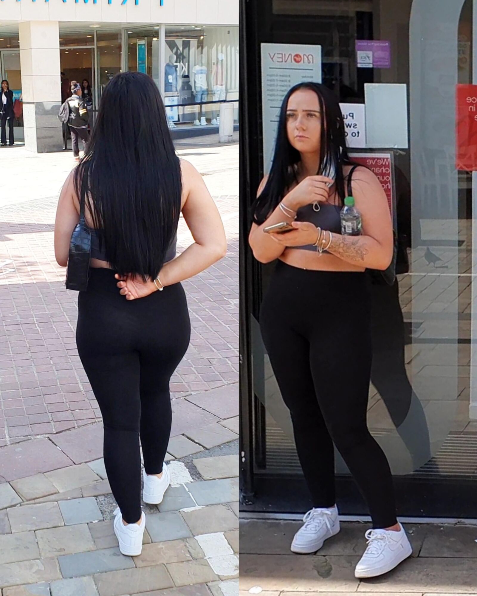 [CANDID] CHAV SHOWS OFF HER BIG BUBBLE BUTT