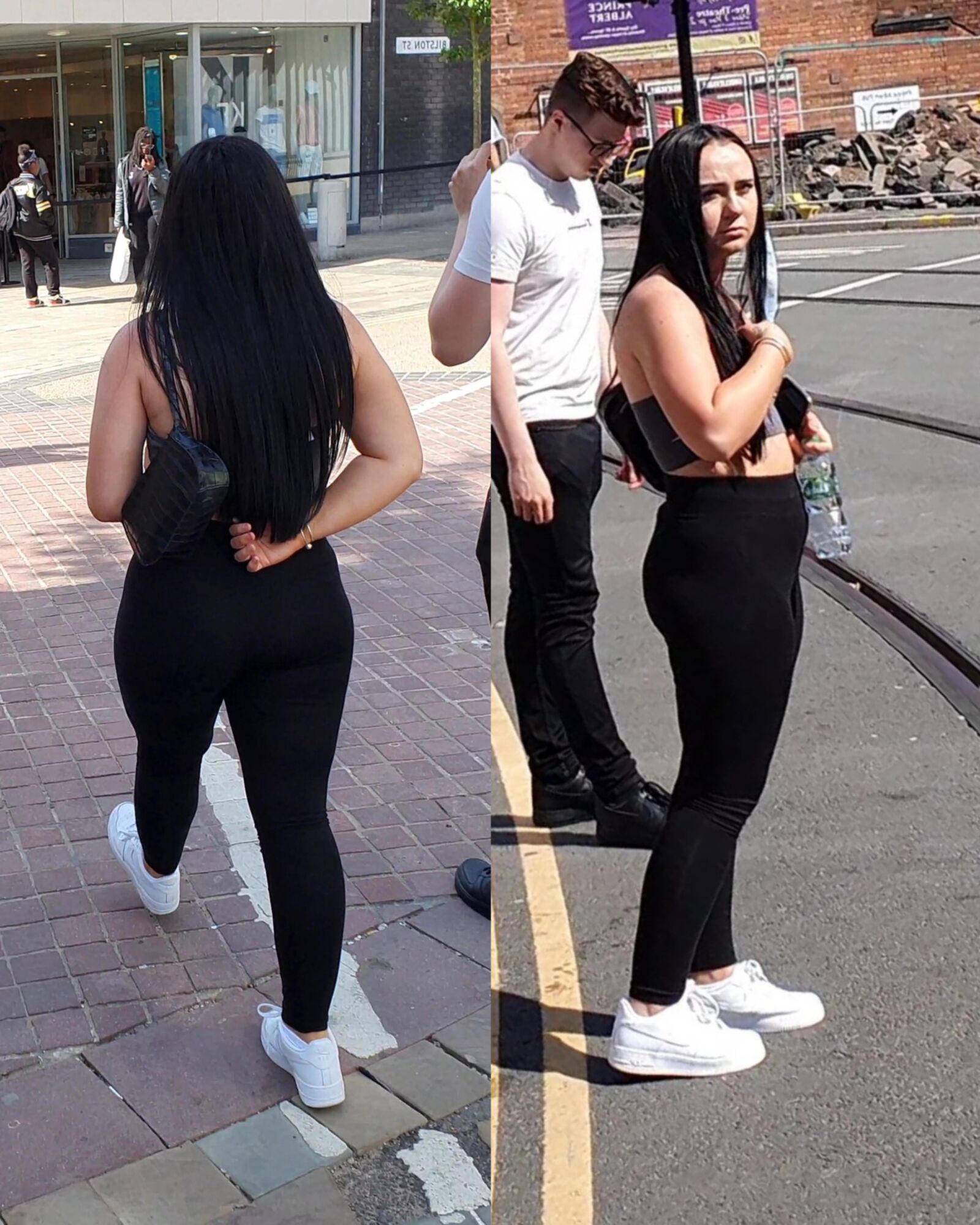 [CANDID] CHAV SHOWS OFF HER BIG BUBBLE BUTT