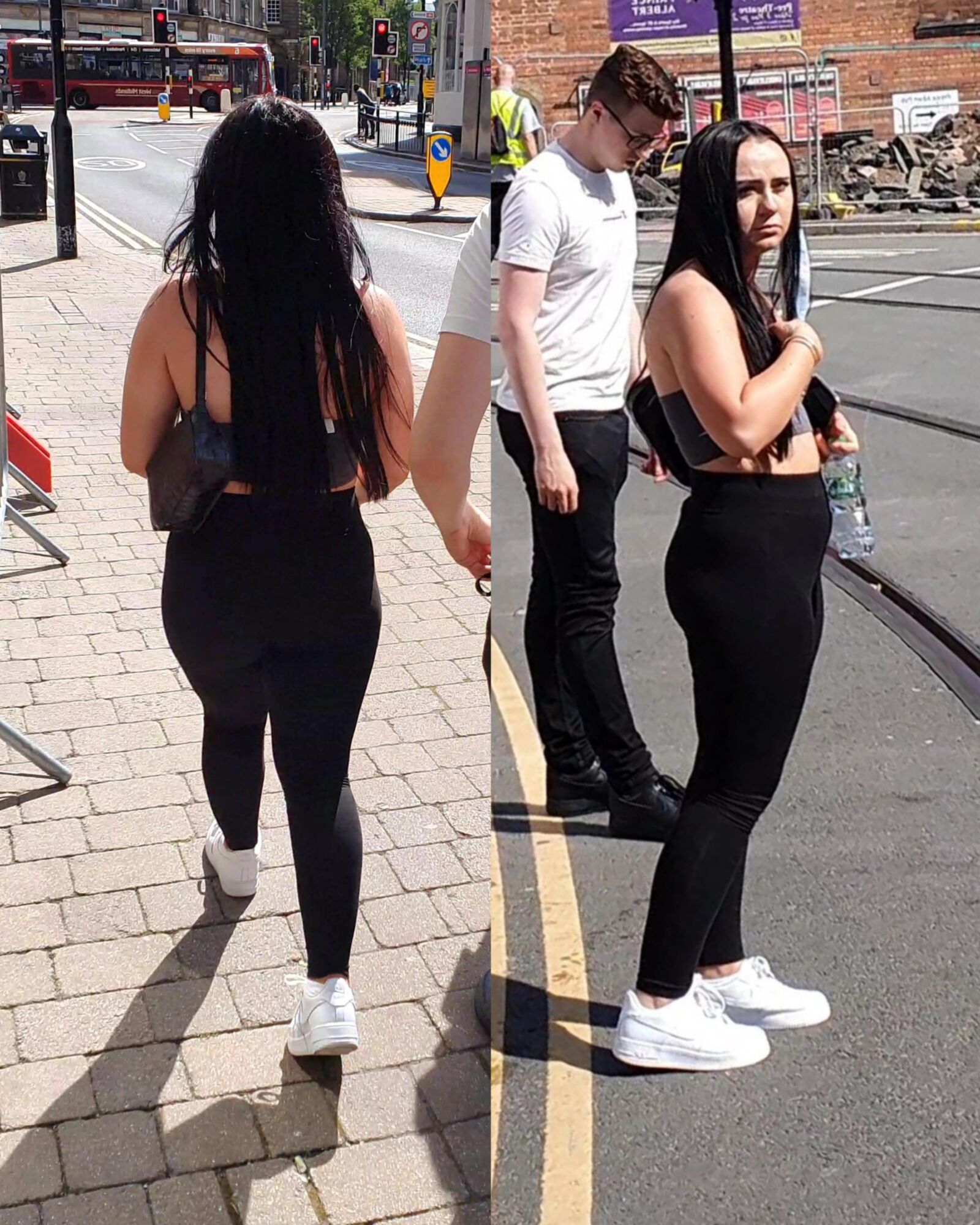 [CANDID] CHAV SHOWS OFF HER BIG BUBBLE BUTT