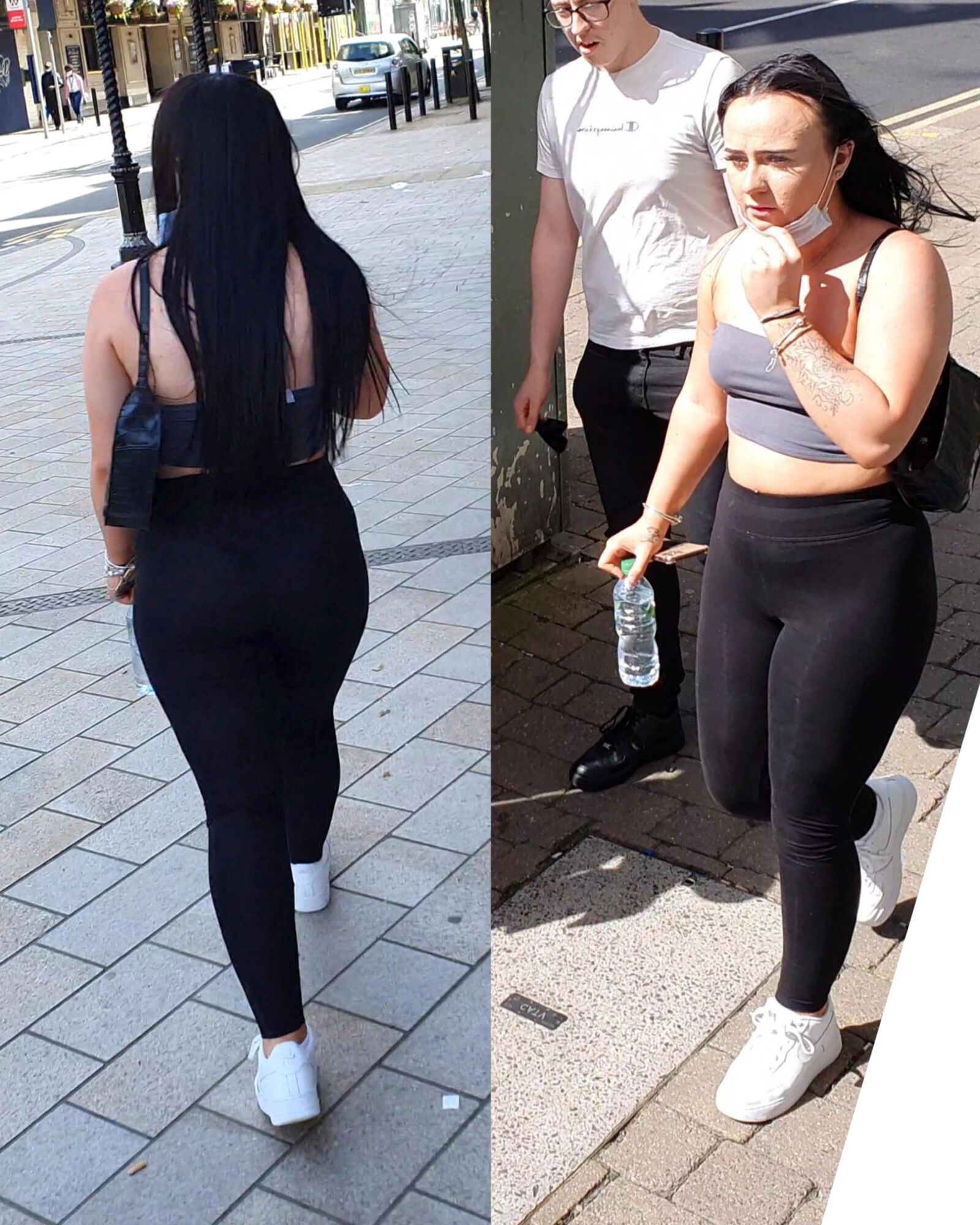 [CANDID] CHAV SHOWS OFF HER BIG BUBBLE BUTT