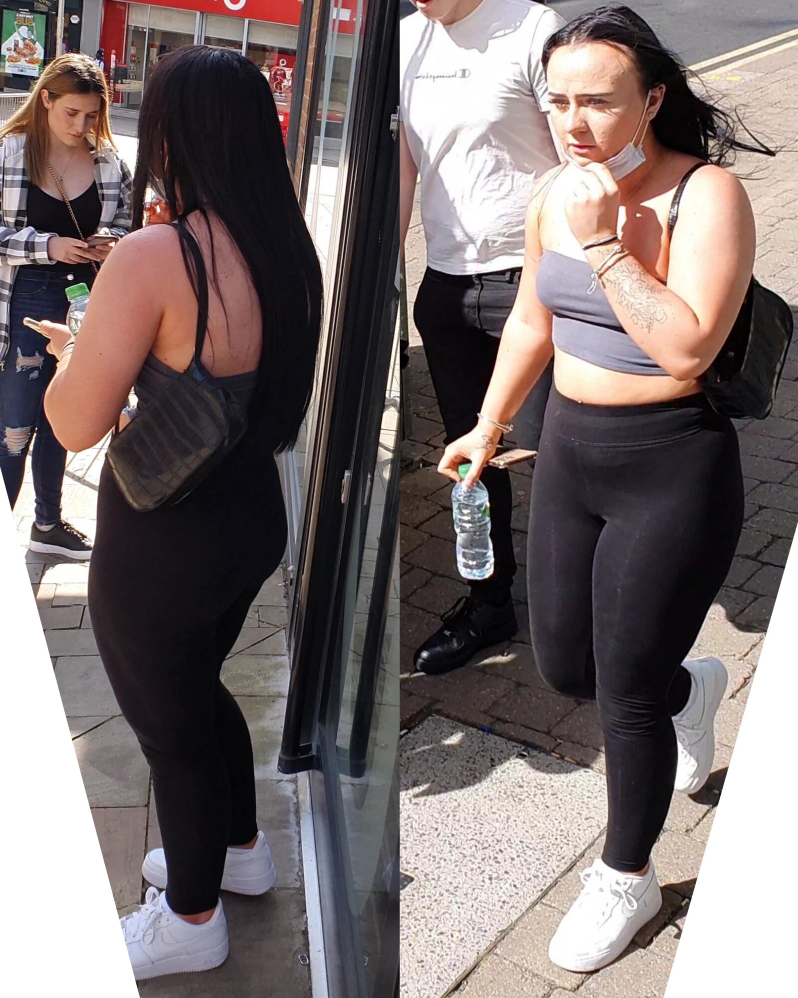 [CANDID] CHAV SHOWS OFF HER BIG BUBBLE BUTT