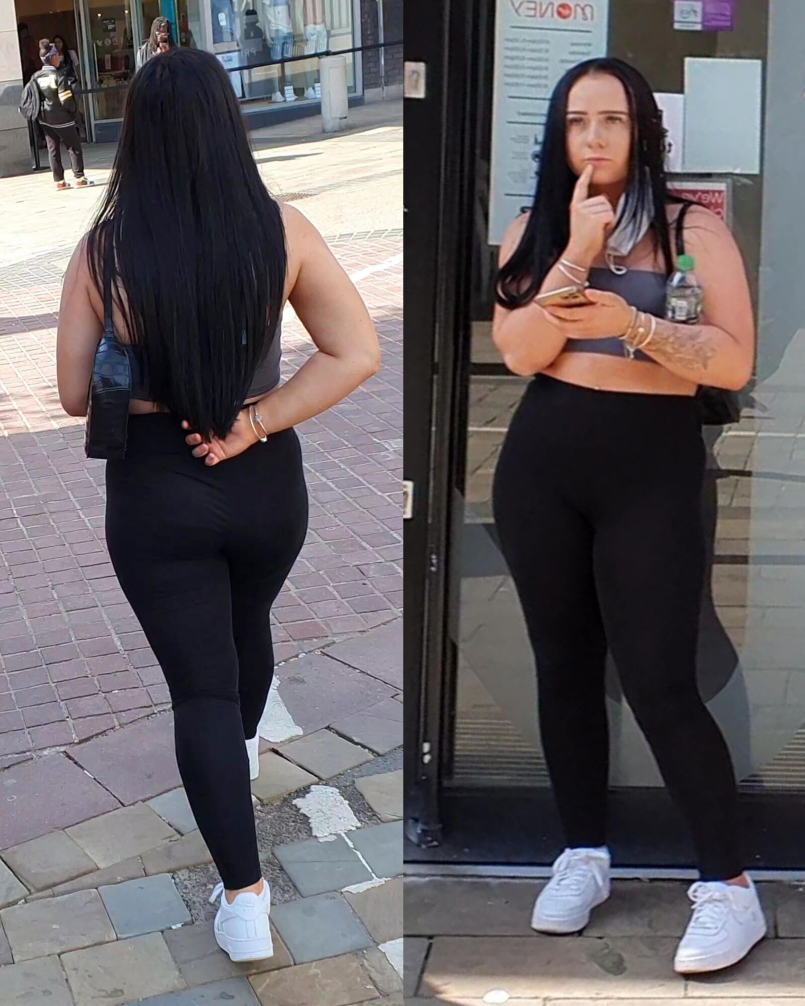 [CANDID] CHAV SHOWS OFF HER BIG BUBBLE BUTT