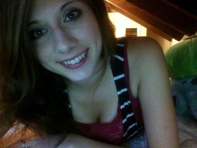 Big tit brunette teen teasing at home