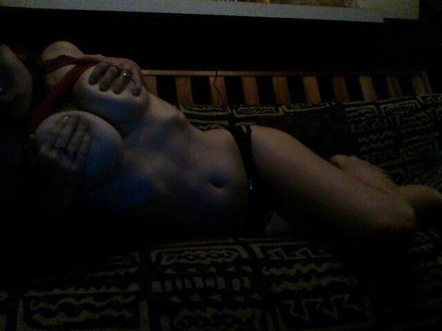 Big tit brunette teen teasing at home