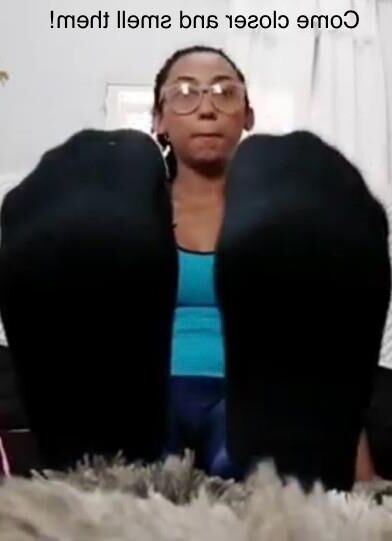 Sexy Latin Nerd teases and gives you a foot sniff instructional