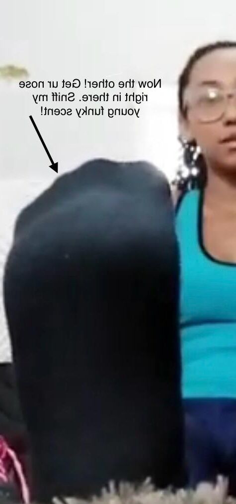 Sexy Latin Nerd teases and gives you a foot sniff instructional