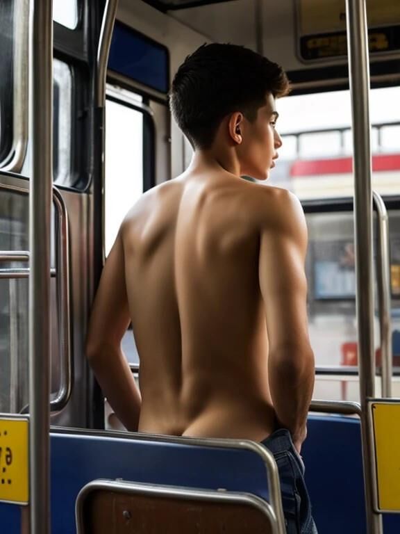Der Junge im Bus