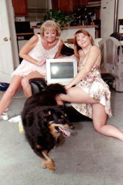 Just real vintage mother and daughter
