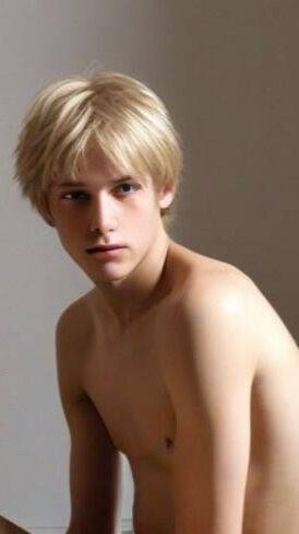Der unterwürfige blonde Junge