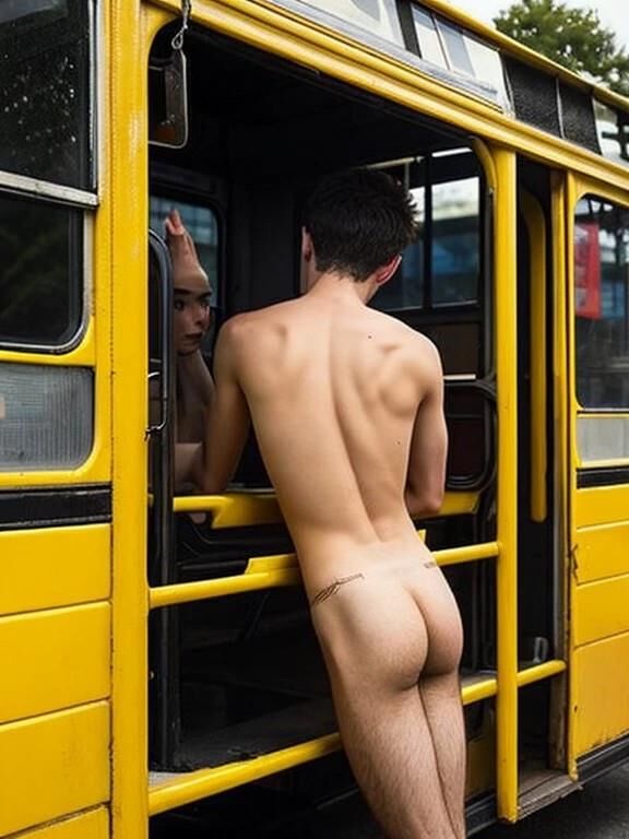 Der Junge im Bus