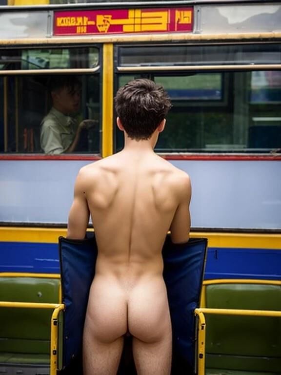 Der Junge im Bus