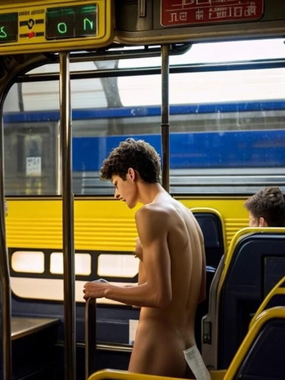 Der Junge im Bus