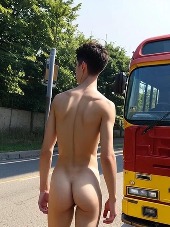 Der Junge im Bus