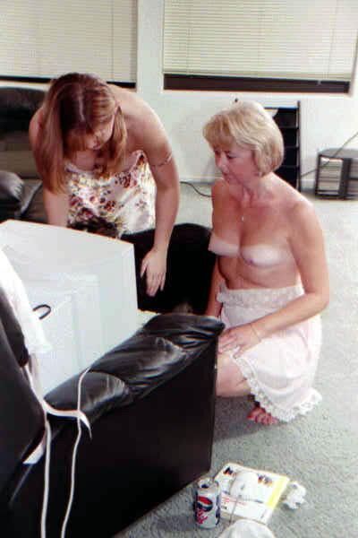 Just real vintage mother and daughter