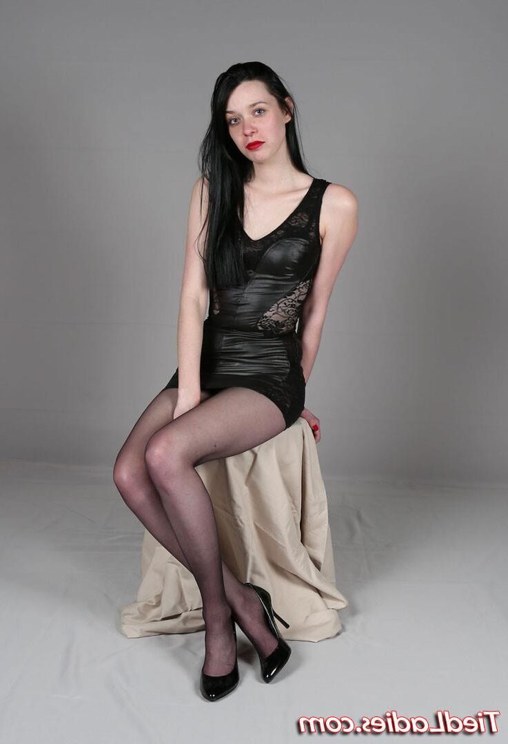 Sexy schwarzes Leder