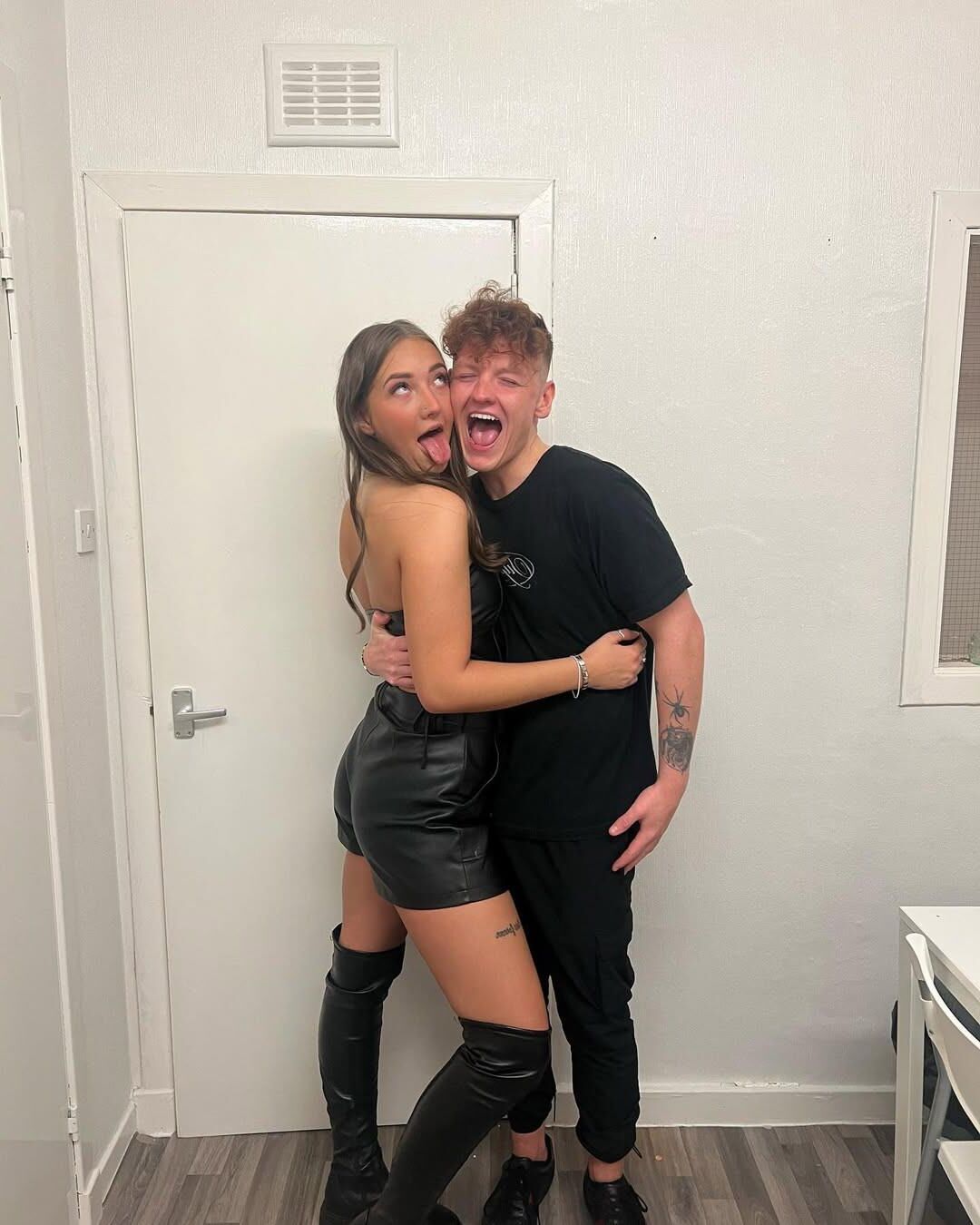 Slutty Tns in wet looks and leather outfits April Edition 