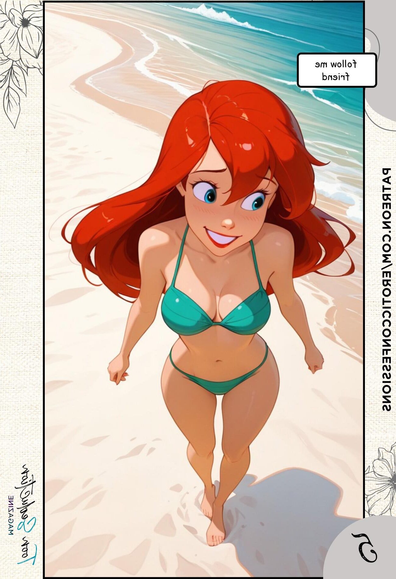 Journée de la plage Whit Ariel