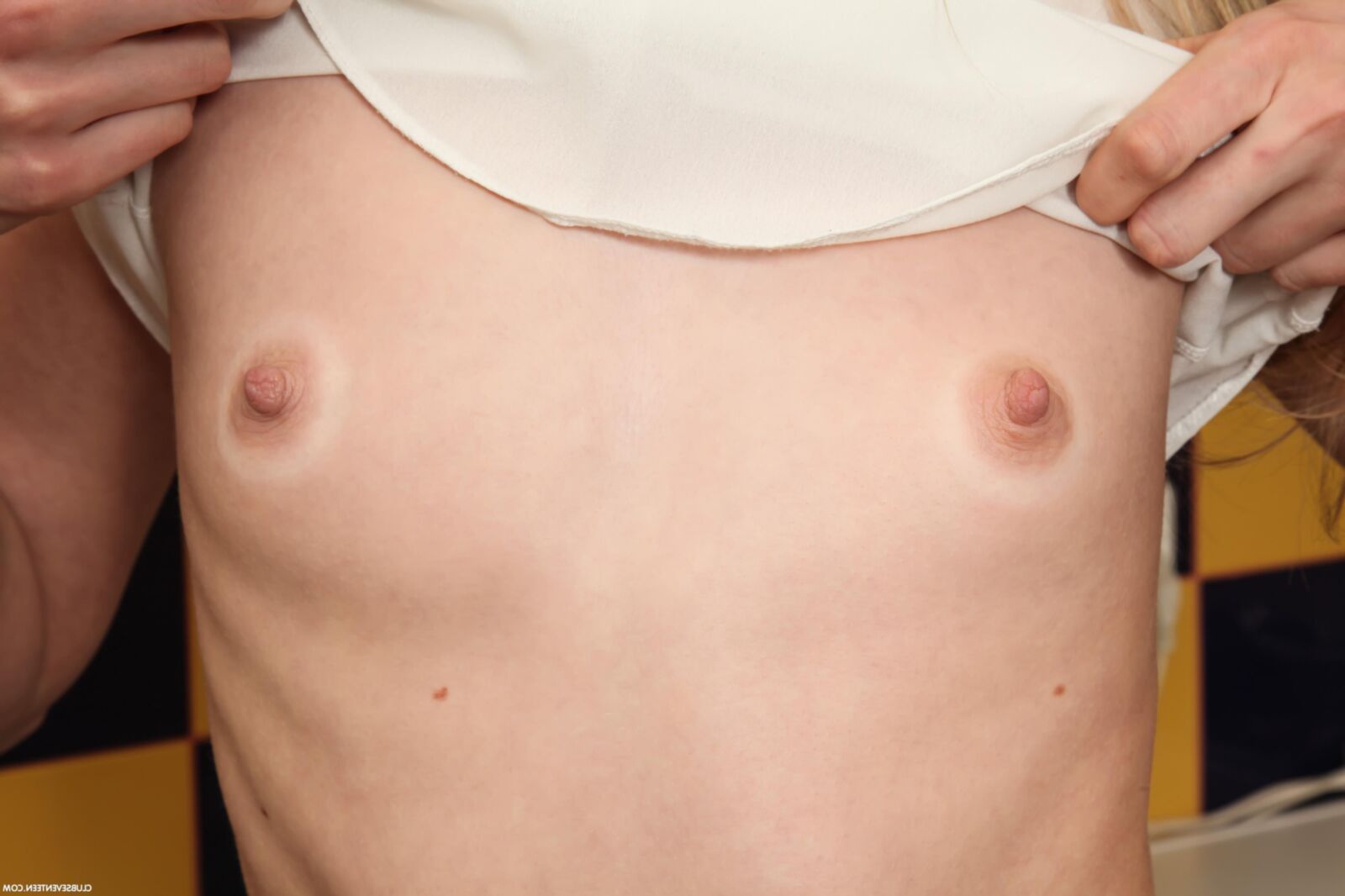  Skinny Flat Chested Teen Toying Herself