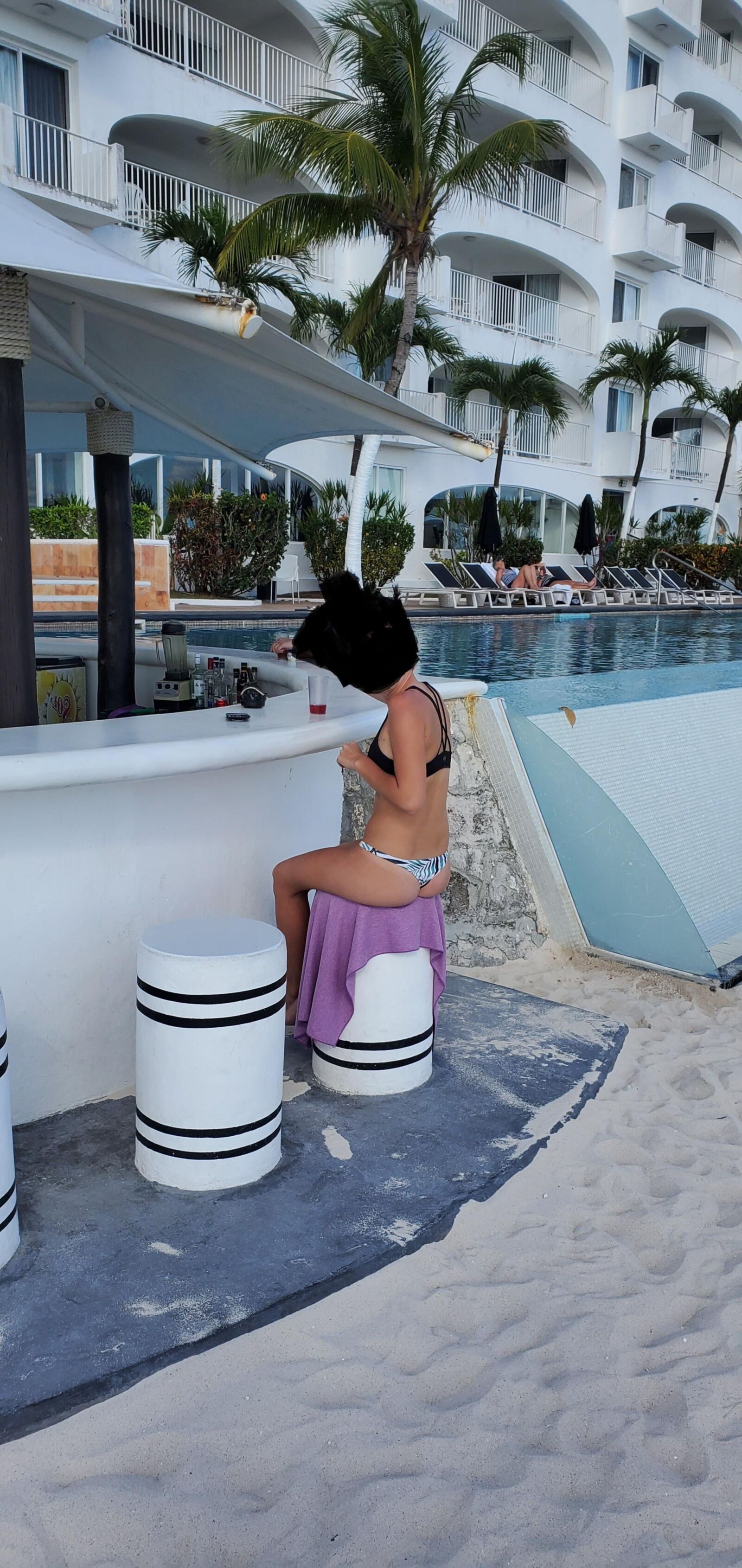 Candid Bikini Teens Fit Thong ass Hotwife Amateur model beach