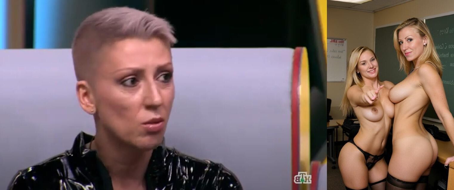 ロシアのレズはロシアのテレビを告白します。